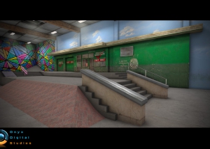 Skater on IOS - Berrics recreation