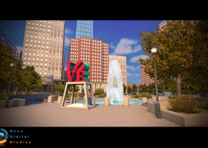 Skater on IOS - Love Park recreation