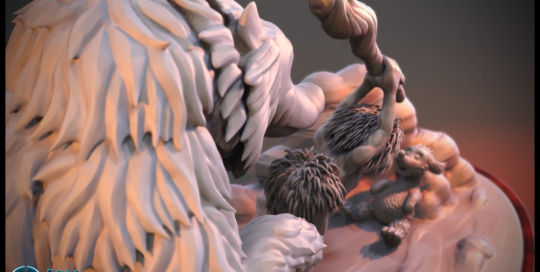 Sculpt based on an original concept by Frank Frazetta