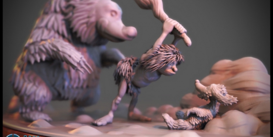 Sculpt based on an original concept by Frank Frazetta