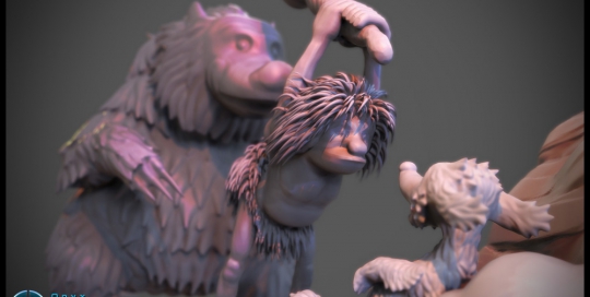 Sculpt based on an original concept by Frank Frazetta