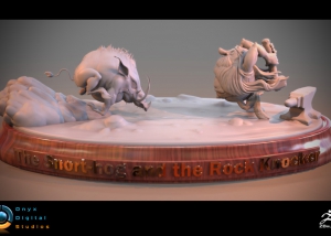 Snort-Hog and the RockKnocker - Sculpt based on an original concept by rodney matthews