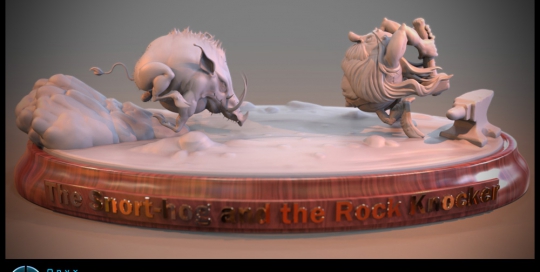 Snort-Hog and the RockKnocker - Sculpt based on an original concept by rodney matthews