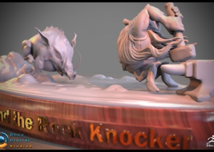 Snort-Hog and the RockKnocker - Sculpt based on an original concept by rodney matthews