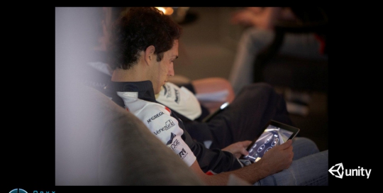 bruno senna practicing the course before driving it for real :)