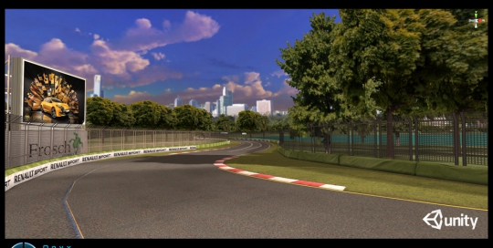 Australian GP track created for ios game and demoed at the GP in 2012