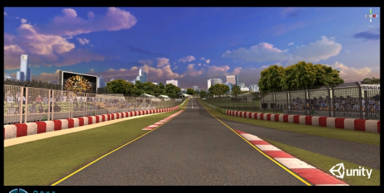 Australian GP track created for ios game and demoed at the GP in 2012