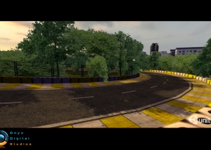 Environment for a facebook racing game, created in Unity