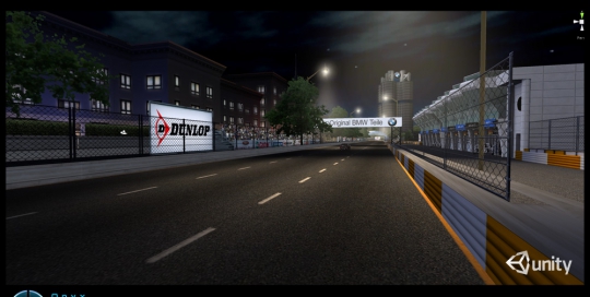 Environment for a facebook racing game, created in Unity
