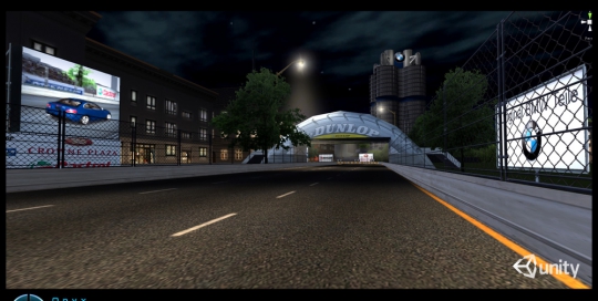 Environment for a facebook racing game, created in Unity