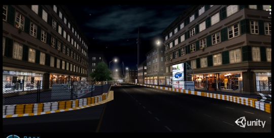 Environment for a facebook racing game, created in Unity