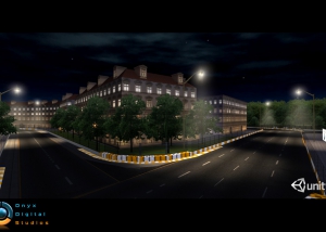 Environment for a facebook racing game, created in Unity