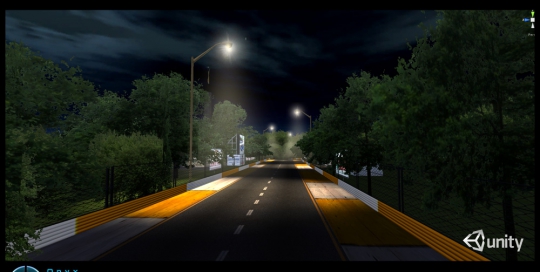 Environment for a facebook racing game, created in Unity