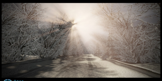 Snow racetrack create for Fast And Furious 6 game