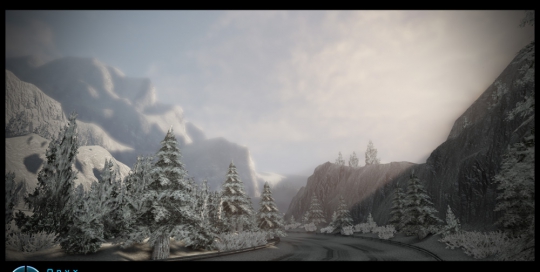 Snow racetrack create for Fast And Furious 6 game