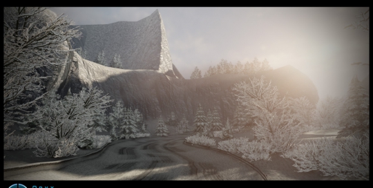 Snow racetrack create for Fast And Furious 6 game