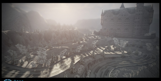Snow racetrack create for Fast And Furious 6 game