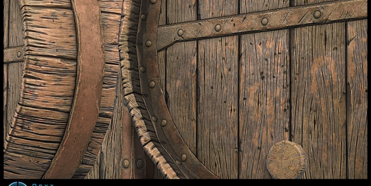 Low poly with Hand painted textures