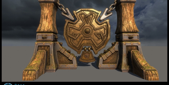 Low poly with Hand painted textures