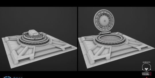 Airlock based off a concept by Robert Simons for enders game.
