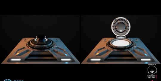 Airlock based off a concept by Robert Simons for enders game.