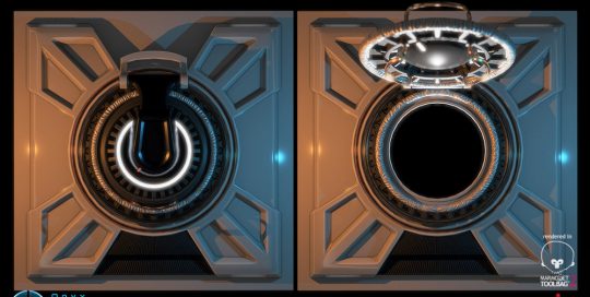 Airlock based off a concept by Robert Simons for enders game.