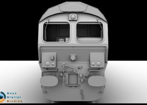 Class 66 locomotive created for a train simulation