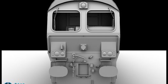 Class 66 locomotive created for a train simulation