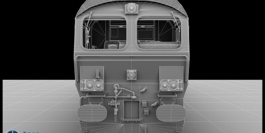 Class 66 locomotive created for a train simulation