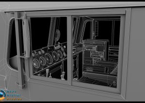 Class 66 locomotive created for a train simulation