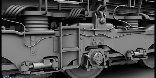 Class 66 locomotive created for a train simulation