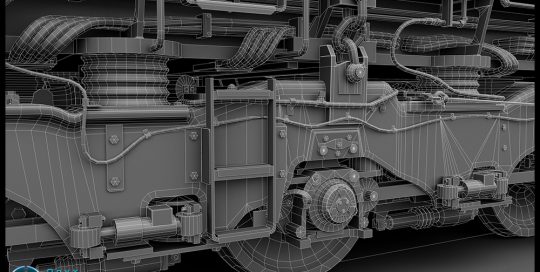 Class 66 locomotive created for a train simulation